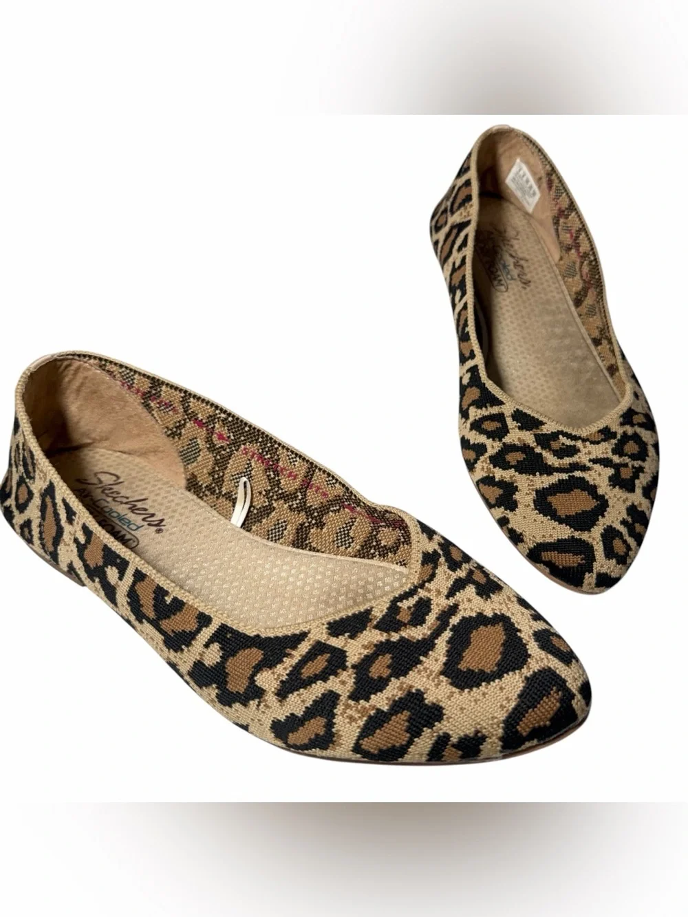Skechers Flats 9 Cole Claw Animal Print Canvas Loafer